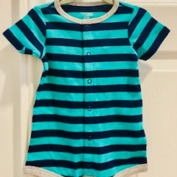 Simple Joys by Carter's 3 Pack Boy Shorts Rompers 0-3months - Picture 3 of 3